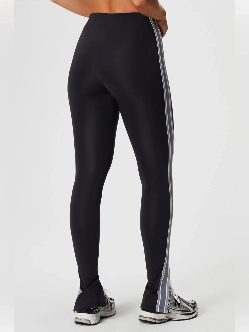 NWT Fabletics Motion365+ Twisted Stripe Pull-On Pants Black Size XL (12–14) - Picture 2 of 14